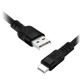Kabel USB-A - USB-C eXc WHIPPY Pro, 2M, 60W, szybkie ładowanie, kolor mix ciemny
