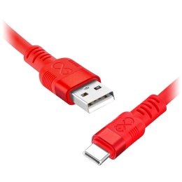 Kabel USB-A - USB-C eXc WHIPPY Pro, 2M, 60W, szybkie ładowanie, kolor mix neonowy