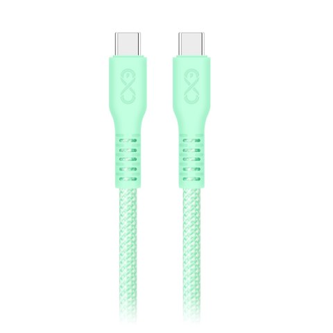 Kabel USB-C - USB-C eXc IMMORTAL, 2m, 30W, szybkie ładowanie, kolor mix