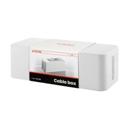 Organizer do kabli - cable box L, biały