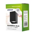 BARBRA DLS GU10 downlight max 50W, IP20, kwadrat, czarny, aluminium