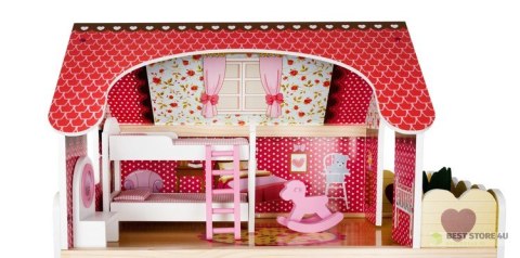 Domek drewniany dla lalek - willa D11252 Domek drewniany dla lalek - willa D11252