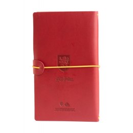 Harry Potter - Skórzany notatnik podróżny Gryffindor 12x19,6 cm (Czerwony)