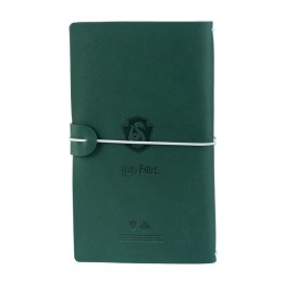 Harry Potter - Skórzany notatnik podróżny Slytherin 12x19,6 cm (Zielony)