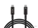 66-160# Przyłącze usb-c - usb-c 4.0 40gbps 240w 1,0m czarne plecionka