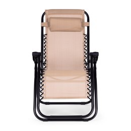 Leżak fotel ogrodowy regulowane oparcie ZERO GRAVITY ModernHome