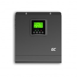 Green Cell - Inwerter solarny Falownik Off Grid z ładowarką solarną MPPT 24VDC 230VAC 2000VA/2000W Czysta sinusoida