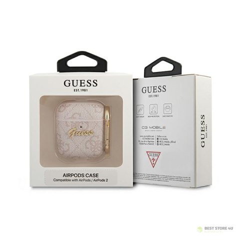Guess 4G Collection - Etui Airpods (różowy) Guess 4G Collection - Etui Airpods (różowy)