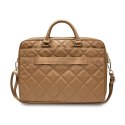 Guess Quilted 4G Computer Bag - Torba na notebooka 15" / 16" (brązowy)
