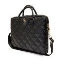 Guess Quilted 4G Computer Bag - Torba na notebooka 15" / 16" (czarny)