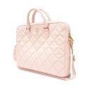 Guess Quilted 4G Computer Bag - Torba na notebooka 15" / 16" (różowy)