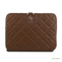 Guess Quilted 4G Sleeve - Etui na notebooka 13" / 14" (brązowy)