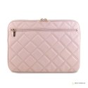 Guess Quilted 4G Sleeve - Etui na notebooka 13" / 14" (różowy)