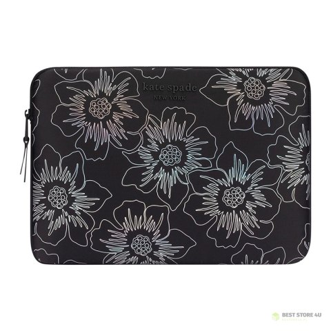 Kate Spade New York Puffer Sleeve - Pokrowiec MacBook Pro 14" / Notebook 14" (Hollyhock Iridescent Black)