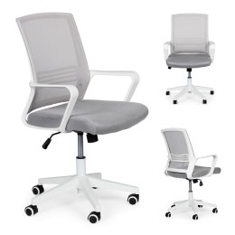 Krzesło biurowe fotel biurowy obrotowy szary ModernHome