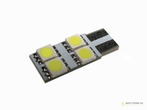 Żarówka T10/W5W 10mm 4*5050 12V CW