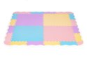 Mata piankowa kolorowa dla dzieci z płotkiem 141,5x141,5 cm 24 el. IPLAY