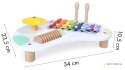 Stolik z instrumentami stół muzyczny cymbałki +18m ECOTOYS