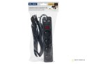 98-078# Przedłużacz sieciowy pr-470wsp/usb 4-gniazda+usb z uziemieniem+wyłącznik 3m czarny 3x1,5mm