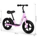 Rowerek rower biegowy z podestem dla dzieci jeździk koła EVA ECOTOYS różowy