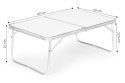 Stolik turystyczny stół piknikowy składany biały blat 60x40 cm