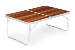 Stolik turystyczny stół piknikowy składany brązowy blat 60x40 cm