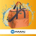 Torba termiczna Kamai Gio Style na ramię, pomarańczowa, z kieszeniami i rączką do noszenia, pojemność33L
