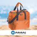 Torba termiczna Kamai Gio Style na ramię, pomarańczowa, z kieszeniami i rączką do noszenia, pojemność33L