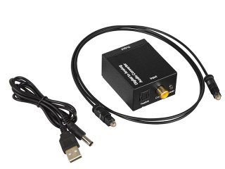 Toslink dac to 2xrca optical converter