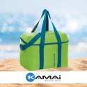 Torba termiczna Kamai Gio Style na ramię, zielona, z kieszenią boczną i uchwytem do noszenia, pojemność 30L
