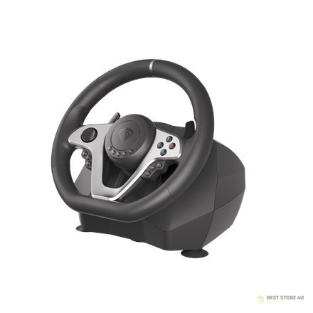 Genesis | Driving Wheel | Seaborg 400 | Silver/Black | Game racing wheel