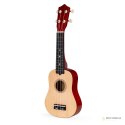 Gitara ukulele dla dzieci drewniana 4 struny nylonowe ECOTOYS