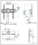 Stojak - stopa uniwersalna pod TV 32"-55"