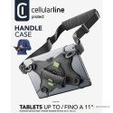 Cellularline Handle Case - Uniwersalne etui na tablet do 11'' z uchwytem i paskiem (czarny)