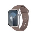 Crong Liquid - Pasek Apple Watch 42/44/45/49 mm (brązowy)