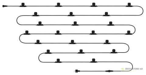 Girlanda 20m + 22 żarówki filament Girlanda 20m + 22 żarówki filament