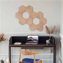 Elementy Paneli Oświetleniowych Nanoleaf w Wykończeniu Drewnianym (dodatkowy pakiet 3 paneli) Nanoleaf