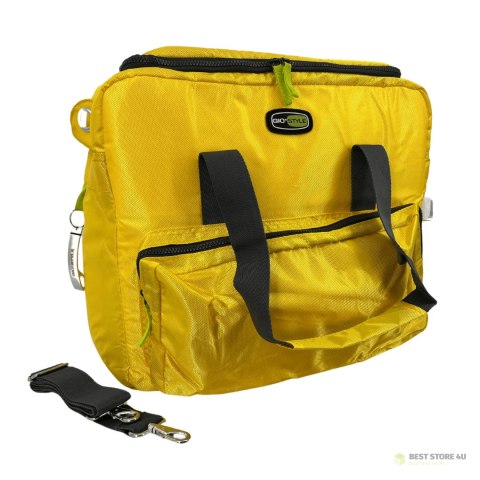 Torba termiczna Kamai Gio Style na ramię, żółta, z kieszeniami i rączką do noszenia, pojemność33L Torba termiczna Kamai Gio Style na ramię, żółta, z kieszeniami i rączką do noszenia, pojemność33L