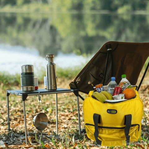 Torba termiczna Kamai Gio Style na ramię, żółta, z kieszeniami i rączką do noszenia, pojemność33L Torba termiczna Kamai Gio Style na ramię, żółta, z kieszeniami i rączką do noszenia, pojemność33L