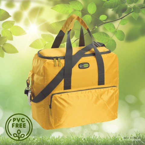 Torba termiczna Kamai Gio Style na ramię, żółta, z kieszeniami i rączką do noszenia, pojemność33L Torba termiczna Kamai Gio Style na ramię, żółta, z kieszeniami i rączką do noszenia, pojemność33L