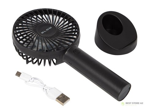 44-503# Wentylator podręczny usb z akumulatorem czarny 44-503# Wentylator podręczny usb z akumulatorem czarny