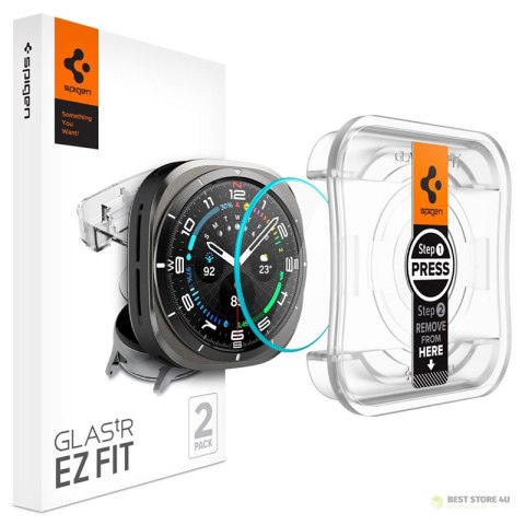 Spigen GLAS.TR EZ FIT 2-Pack - Szkło hartowane do Samsung Galaxy Watch Ultra 47 mm (2 szt)