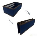 BLUE niebieski organizer do szuflady 3 przegrody 30,5x15,5x10cm