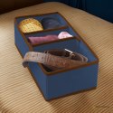 BLUE niebieski organizer do szuflady 3 przegrody 30,5x15,5x10cm