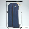 BLUE niebieski organizer na płaszcz 65x135cm