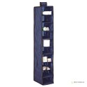 BLUE niebieski wiszący organizer do szafy 10 przegród 20x29x120 cm