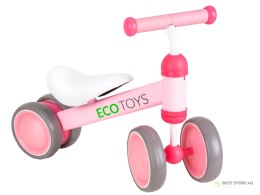 Rowerek biegowy treningowy mini rower dla dzieci różowy ECOTOYS