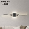 ZD149 Lampa scienna kinkiet czarny 60cm zimny biały