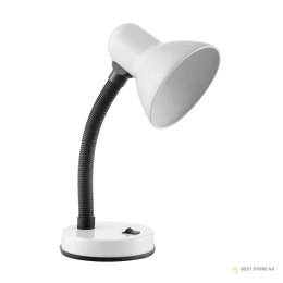 FUPI, lampa biurkowa, 40W, E27, stal + tworzywo, biała