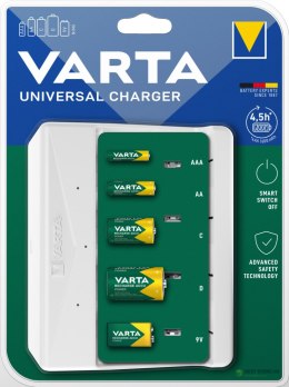 ŁADOWARKA VARTA UNIVERSAL CHARGER 9V,R14,R20 (bez akumulatorów)